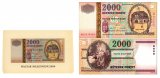 Hungary 2,000 Forint Banknote, 2000, P-186, UNC, Commemorative, w/ Card Holder