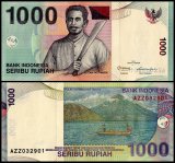 Indonesia 1,000 Rupiah Banknote, 2011, P-141k, UNC