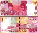 Indonesia 100,000 Rupiah Banknote, 2016, P-153Ac, UNC