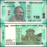 India 50 Rupees Banknote, 2022, P-111q, UNC, Plate Letter L