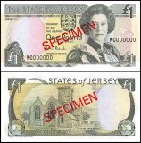 Jersey 1 Pound Banknote, 2000 ND, P-26as, UNC, Specimen