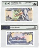Jersey 20 Pounds Banknote, 1993 ND, P-23s, Specimen, PMG 66