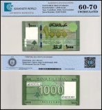 Lebanon 1,000 Livres Banknote, 2016, P-90c.1, UNC, TAP 60-70 Authenticated