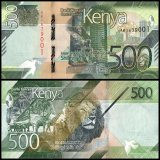 Kenya 500 Shillings Banknote, 2019, P-55, UNC
