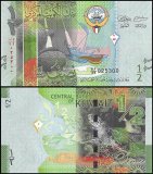 Kuwait 1/2 Dinar Banknote, 2014 ND, P-30z, UNC, Replacement