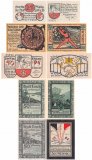 Lorch 25 - 50 Pfennig 5 Pieces Notgeld Set, 1920, Mehl #815, UNC