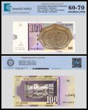 Macedonia 100 Denari Banknote, 2009, P-16j, UNC, TAP 60-70 Authenticated