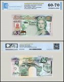 Gibraltar 5 Pounds Banknote, 2000, P-29, UNC, Commemorative, TAP 60-70 Authenticated