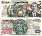 Mexico 10,000 Pesos Banknote, 1987, P-90a.1, UNC, Series LS