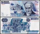 Mexico 20,000 Pesos Banknote, 1987, P-91b.3, UNC, Series AZ