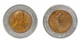 Mexico 5 Pesos Coin, 2008, KM #894, Mint, Ignacio Lopez Rayon, Coat of Arms