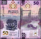 Mexico 50 Pesos Banknote, 2021, P-133a.4, UNC, Polymer