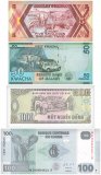 Grand Elephants, 4 Piece Banknote Set, UNC