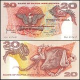 Papua New Guinea 20 Kina Banknote, 1998 ND, P-10c, UNC