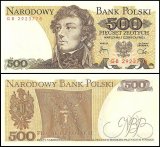 Poland 500 Zlotych Banknote, 1982, P-145d, UNC
