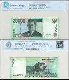 Indonesia 20,000 Rupiah Banknote, 2014, P-151d, UNC, TAP Authenticated