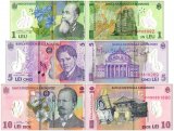 Romania 1-10 Lei 3 Pieces Banknote Set, 2019-2020, P-117-119, UNC, Polymer