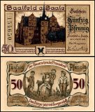 Saalfeld 50 Pfennig Notgeld, 1921, Mehl #1155.2a, UNC