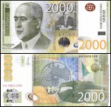 Serbia 2,000 Dinara Banknote, 2012, P-61b, UNC