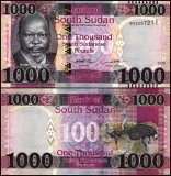 South Sudan 1,000 South Sudanese Pounds Banknote, 2020, P-17, UNC