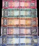 South Sudan 5 - 100 Pounds, 5 Pieces Banknote Set, 2011-2017, P-9-15, UNC