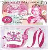 St. Helena 10 Pounds Banknote, 2012, P-12b, UNC