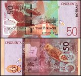 St. Thomas & Prince 50 Dobras Banknote, 2016, P-73, UNC