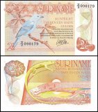 Suriname 2 1/2 Gulden Banknote, L.1960 (1985), P-119, UNC