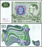 Sweden 10 Kronor Banknote, 1985, P-52d.5, UNC