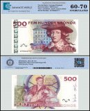 Sweden 500 Kronor Banknote, 2014, P-66c.4, UNC, TAP 60-70 Authenticated