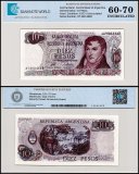 Argentina 10 Pesos Banknote, 1973-1976 ND, P-295a.4, UNC, TAP 60-70 Authenticated