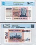 Argentina 1 Million Pesos Banknote, 1982 ND, P-310a.3, UNC, TAP 60-70 Authenticated