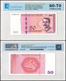 Bosnia & Herzegovina 50 Convertible Maraka Banknote, 2019, P-85c, UNC, TAP 60-70 Authenticated