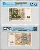 Bulgaria 10 Leva Banknote, 2008, P-117b, UNC, TAP 60-70 Authenticated