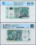 Egypt 20 Pounds Banknote, 2023 ND, P-82, UNC, Polymer, TAP 60-70 Authenticated