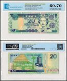 Fiji 20 Dollars Banknote, 2002 ND, P-107, UNC, TAP 60-70 Authenticated