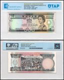 Fiji 1 Dollar Banknote, 1983 ND, P-81a, Used, TAP Authenticated