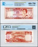Fiji 5 Dollars Banknote, 1992 ND, P-93a, UNC, Radar Serial #E149941, TAP 60-70 Authenticated