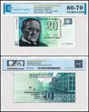 Finland 20 Markkaa Banknote, 1993, P-123a.15, UNC, TAP 60-70 Authenticated
