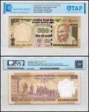 India 500 Rupees Banknote, 2010, P-99v, Used, Plate Letter L, TAP Authenticated