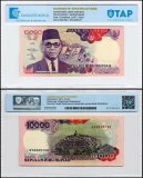 Indonesia 10,000 Rupiah Banknote, 1997, P-131f, Used, TAP Authenticated