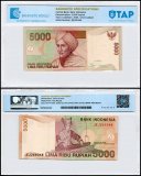 Indonesia 5,000 Rupiah Banknote, 2005, P-142e, UNC, TAP Authenticated