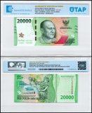 Indonesia 20,000 Rupiah Banknote, 2022, P-166a.1, UNC, Radar Serial #, TAP Authenticated