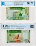 Jordan 1 Dinar Banknote, 2022 (AH1443), P-39, UNC, TAP 60-70 Authenticated