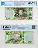 Lesotho 100 Maloti Banknote, 2021, P-24d, UNC, TAP 60-70 Authenticated