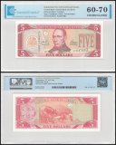 Liberia 5 Dollars Banknote, 2003, P-26a, UNC, TAP 60-70 Authenticated