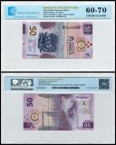 Mexico 50 Pesos Banknote, 2022, P-133c.5, UNC, Polymer, TAP 60-70 Authenticated