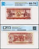 Mozambique 50 Meticais Banknote, 1986, P-129b, UNC, TAP 60-70 Authenticated