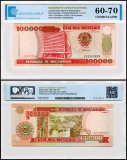 Mozambique 100,000 Meticais Banknote, 1993, P-139, UNC, Radar Serial #, TAP 60-70 Authenticated