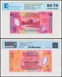 Samoa 5 Tala Banknote, 2023 ND, P-47, UNC, Polymer, TAP 60-70 Authenticated